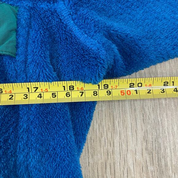 Patagonia Synchilla Snap-T Fleece Pullover Blue Green Trim Women’s Medium Retro - Picture 6 of 10